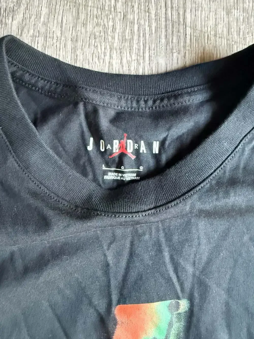 Jordan Jumpman Multicolor Logo Long Sleeve T-Shirt Black Size L
